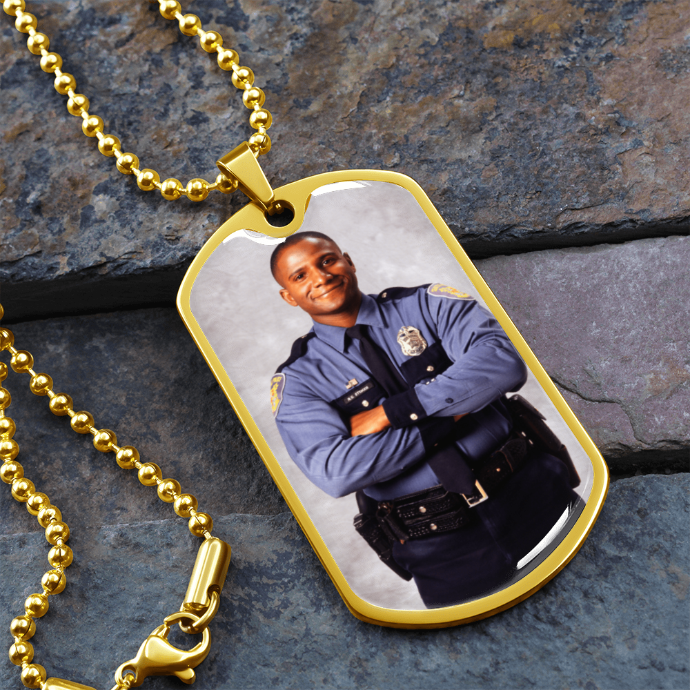 AuroraBellucci™ Memorial Photo Dog Tag Necklace