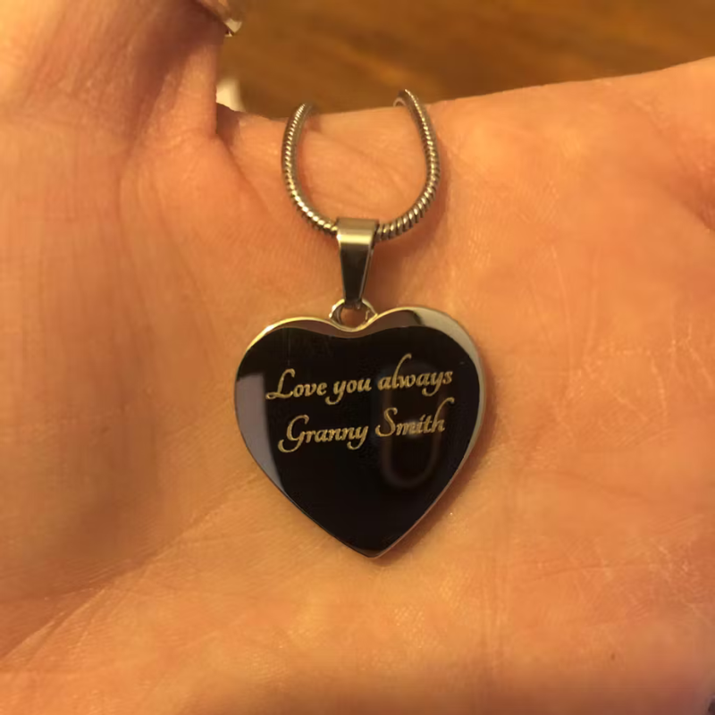 AuroraBellucci™ Memorial Photo Heart Necklace