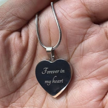 AuroraBellucci™ Memorial Photo Heart Necklace