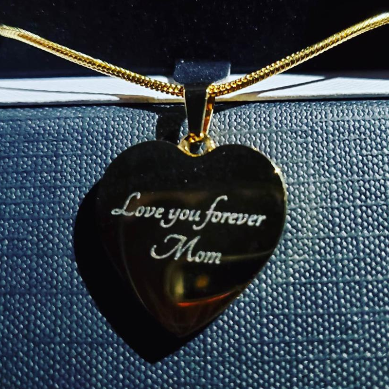 AuroraBellucci™ Memorial Photo Heart Necklace