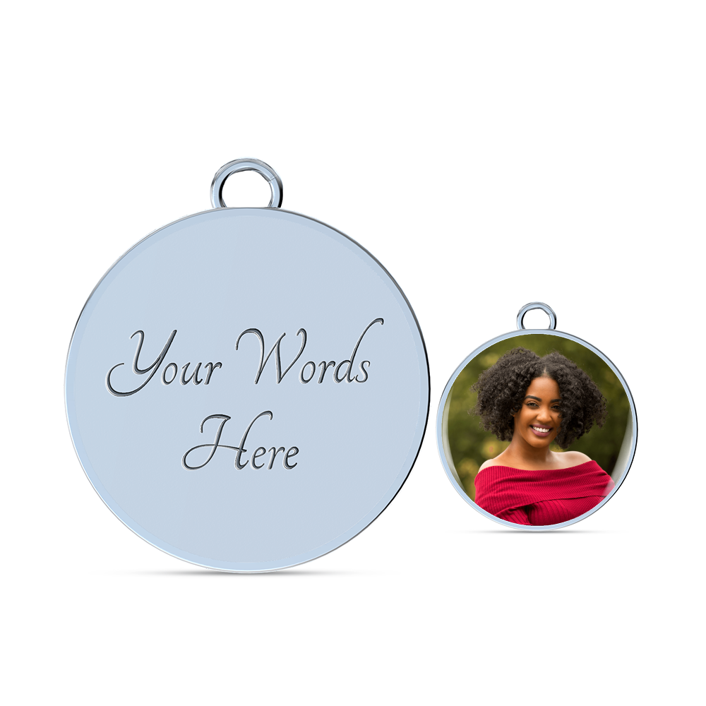 AuroraBellucci™ Memorial Photo Circle Bangle