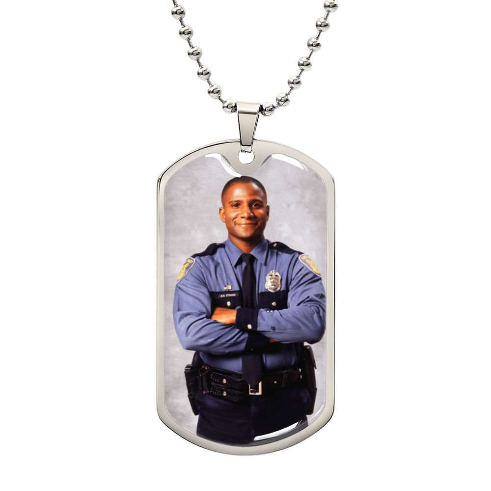 AuroraBellucci™ Memorial Photo Dog Tag Necklace
