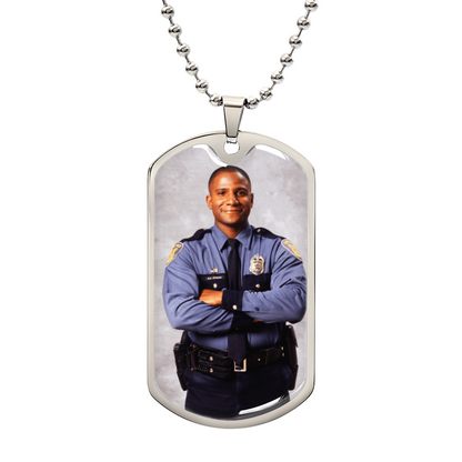 AuroraBellucci™ Memorial Photo Dog Tag Necklace