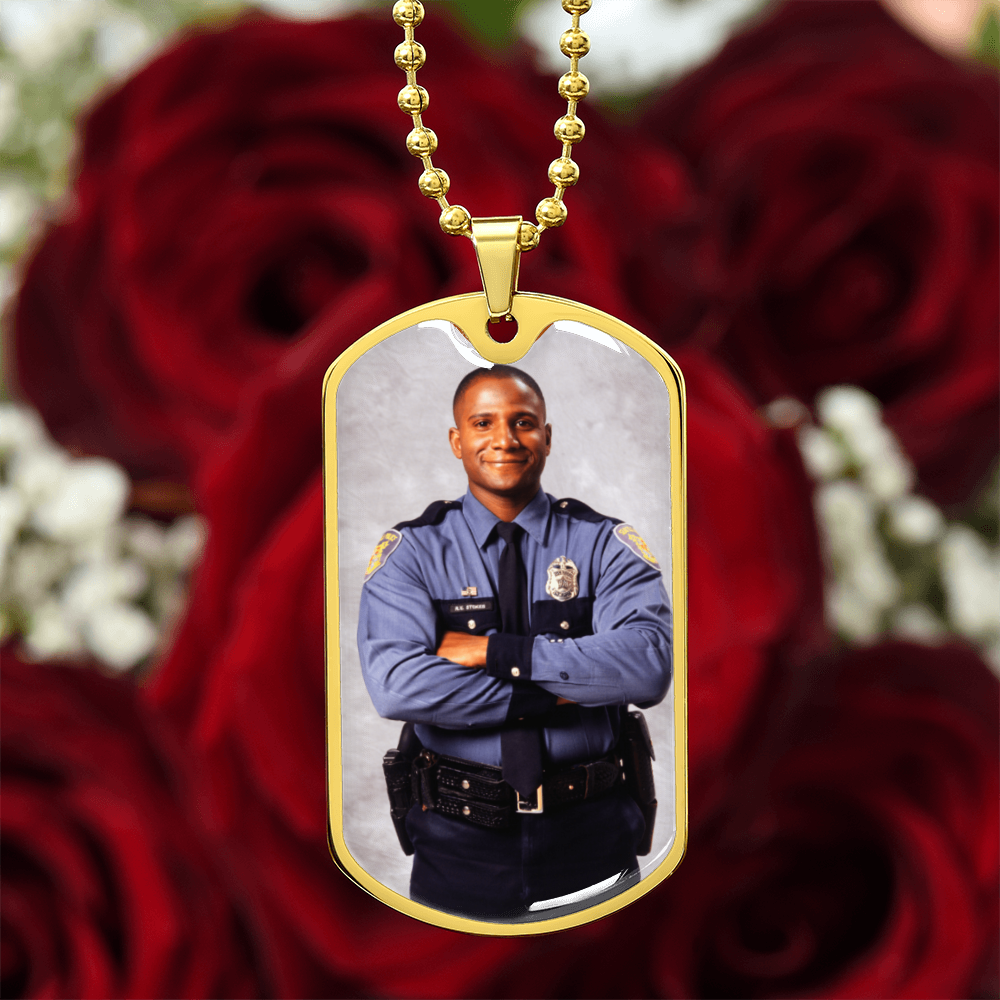 AuroraBellucci™ Memorial Photo Dog Tag Necklace