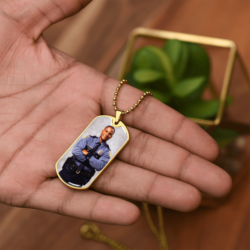 AuroraBellucci™ Memorial Photo Dog Tag Necklace