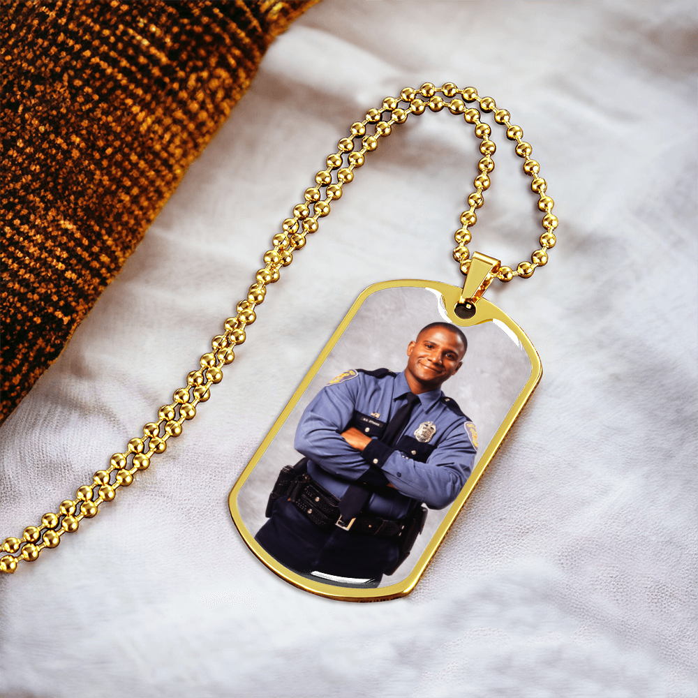 AuroraBellucci™ Memorial Photo Dog Tag Necklace