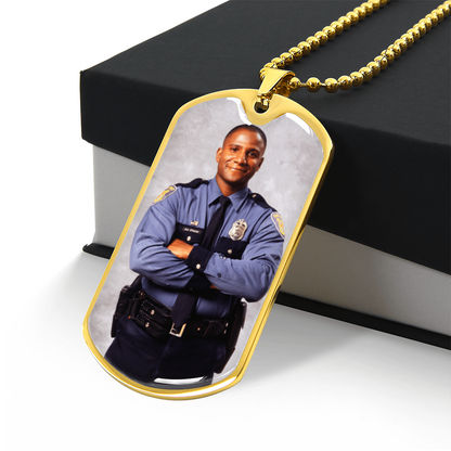 AuroraBellucci™ Memorial Photo Dog Tag Necklace