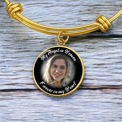 AuroraBellucci™ Memorial My Angel Circle Bangle