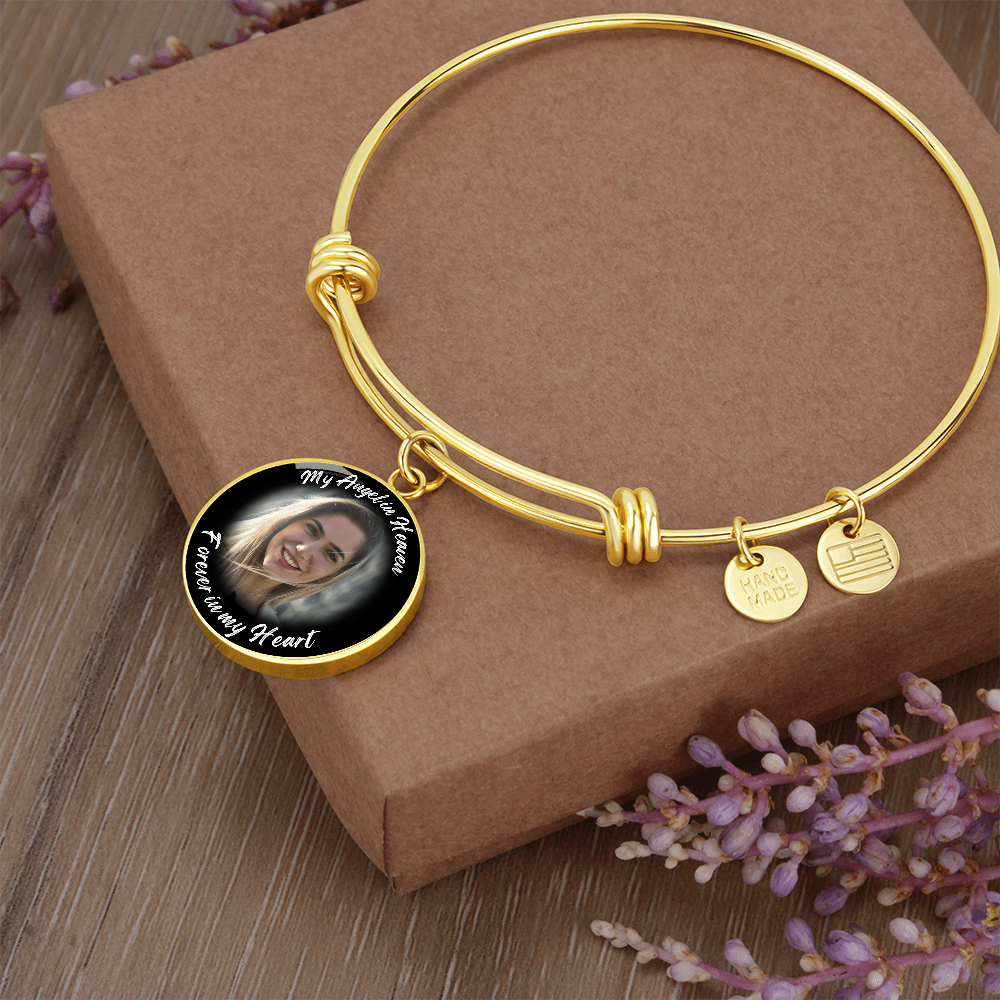 AuroraBellucci™ Memorial My Angel Circle Bangle