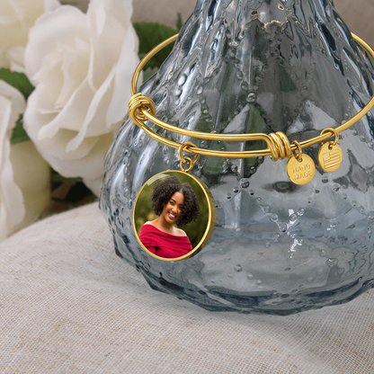 AuroraBellucci™ Memorial Photo Circle Bangle