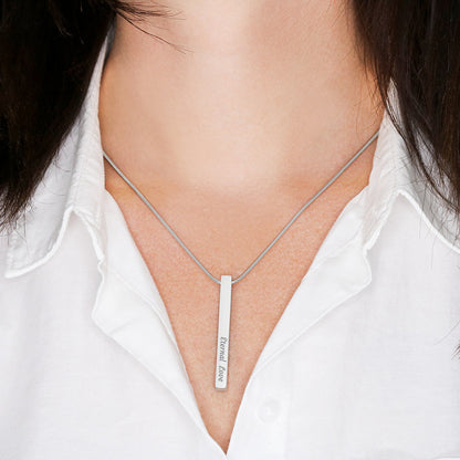 AuroraBellucci™ Memorial 4-Sided Stick Necklace