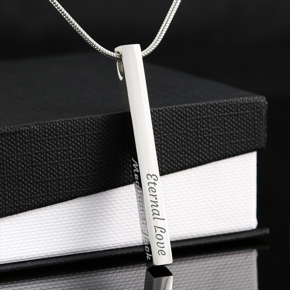 AuroraBellucci™ Memorial 4-Sided Stick Necklace