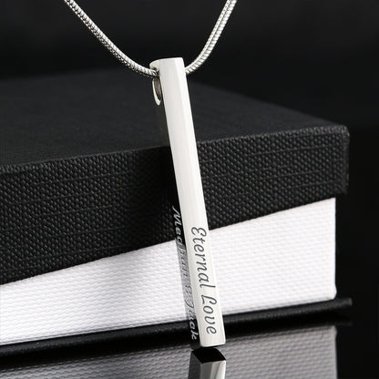 AuroraBellucci™ Memorial 4-Sided Stick Necklace