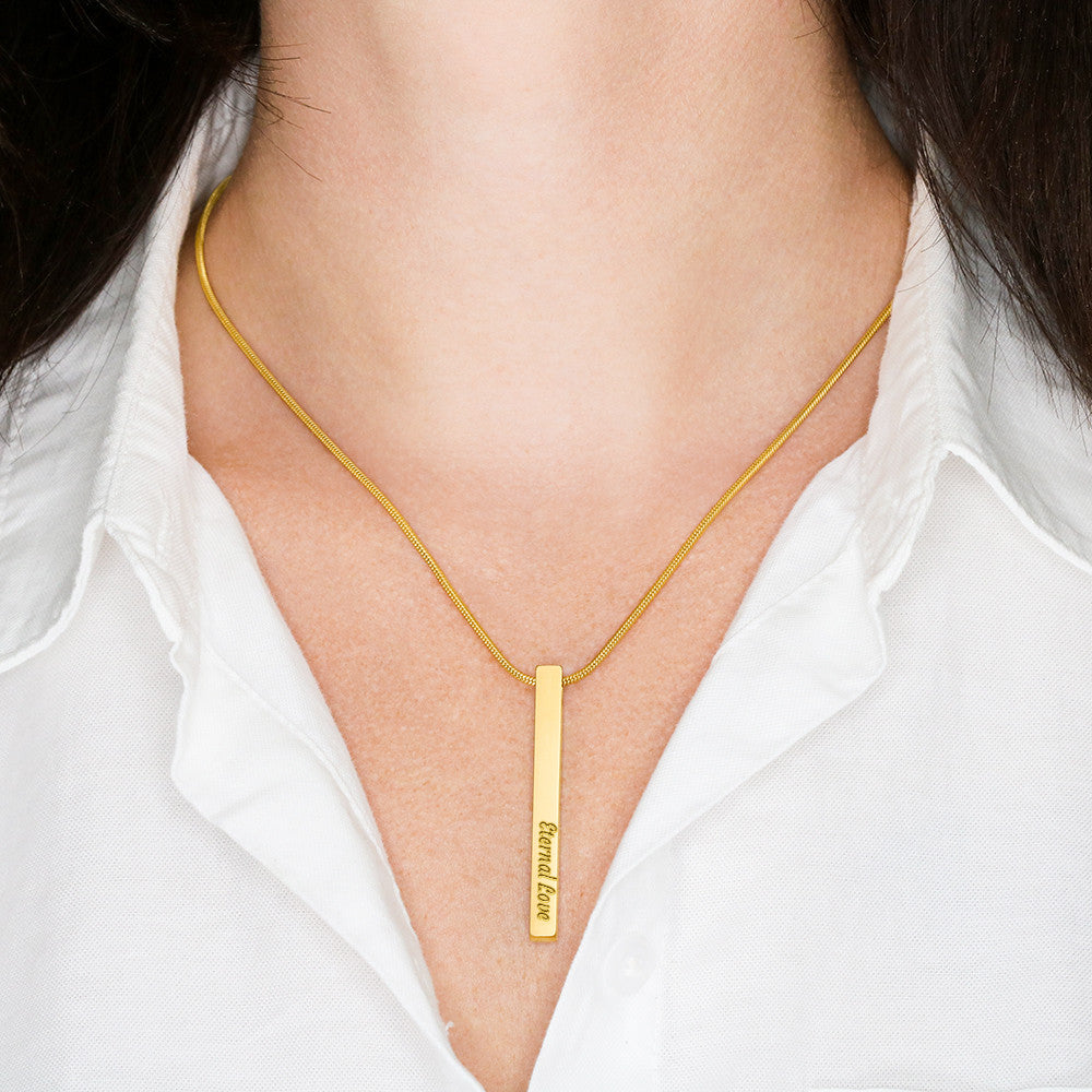 AuroraBellucci™ Memorial 4-Sided Stick Necklace