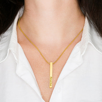 AuroraBellucci™ Memorial 4-Sided Stick Necklace