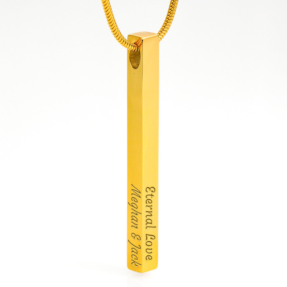 AuroraBellucci™ Memorial 4-Sided Stick Necklace
