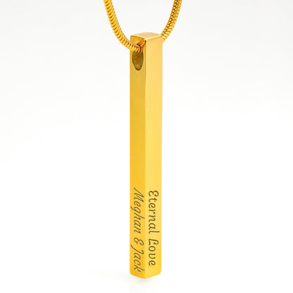 AuroraBellucci™ Memorial 4-Sided Stick Necklace