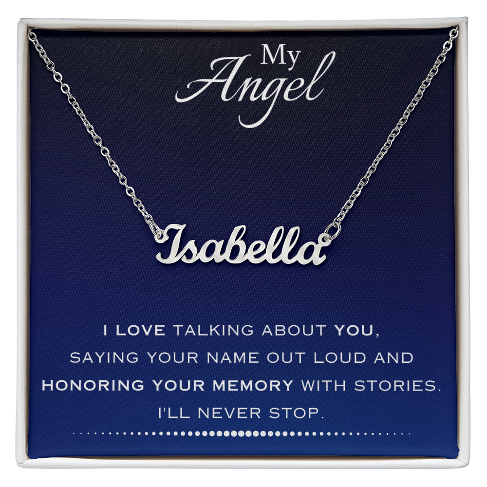AuroraBellucci™ Memorial Name Necklace