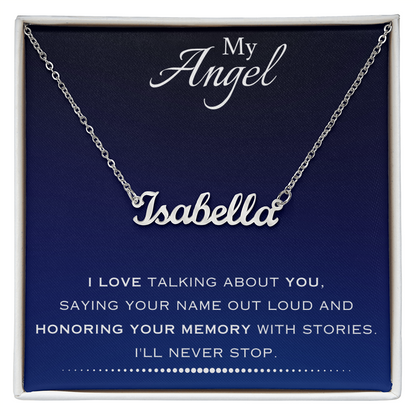 AuroraBellucci™ Memorial Name Necklace