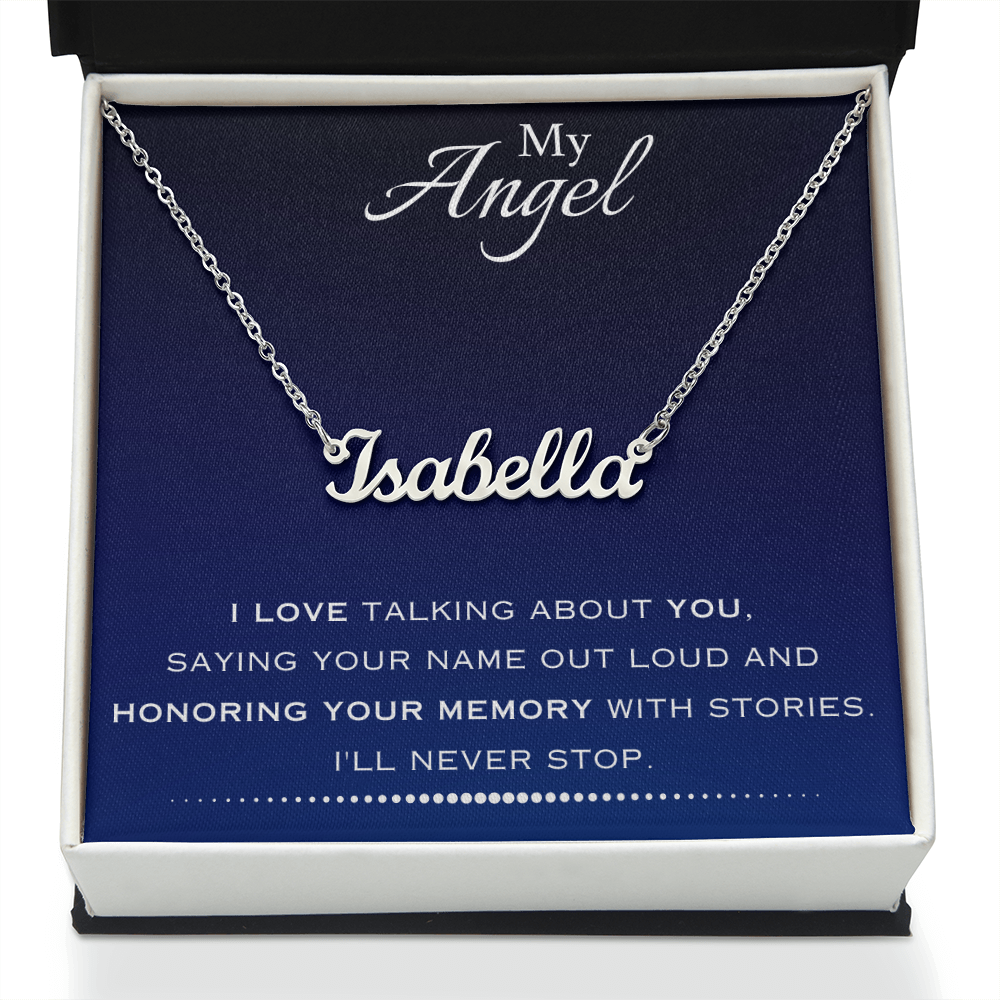 AuroraBellucci™ Memorial Name Necklace