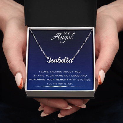 AuroraBellucci™ Memorial Name Necklace