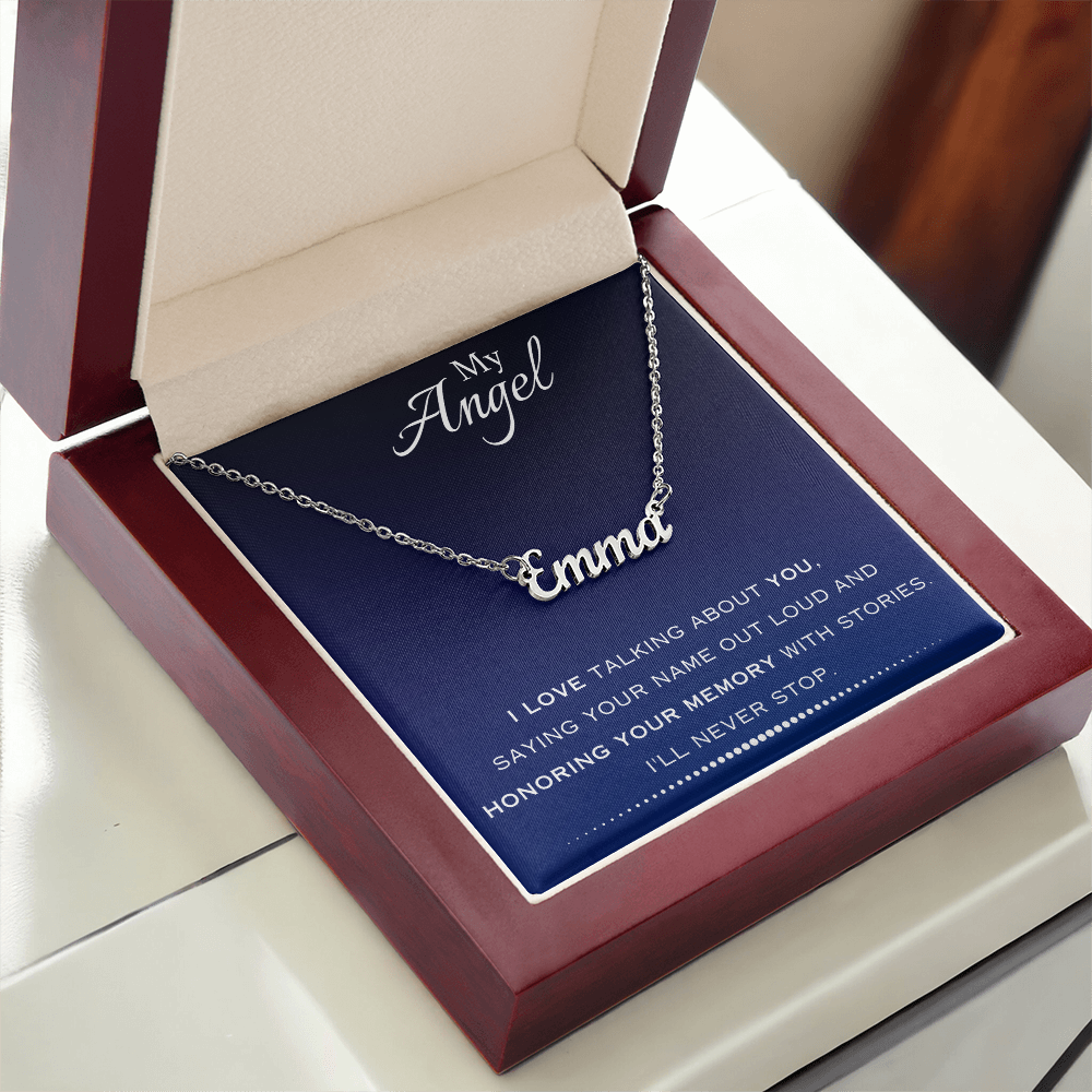 AuroraBellucci™ Memorial Name Necklace
