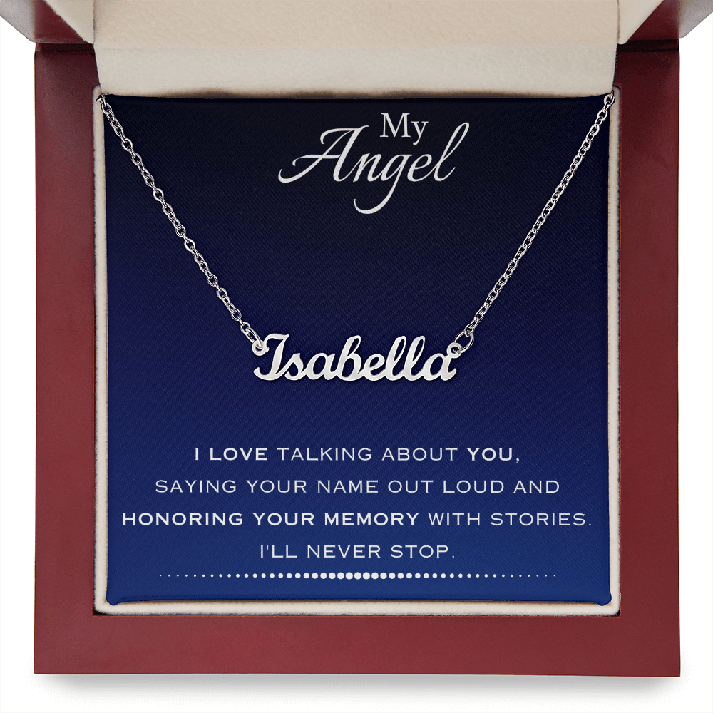 AuroraBellucci™ Memorial Name Necklace