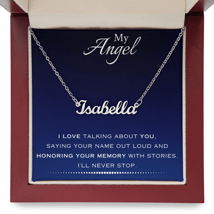 AuroraBellucci™ Memorial Name Necklace