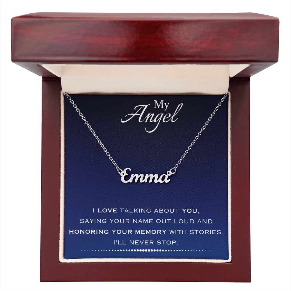 AuroraBellucci™ Memorial Name Necklace