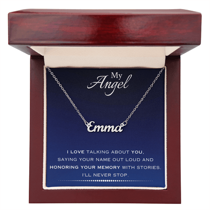 AuroraBellucci™ Memorial Name Necklace
