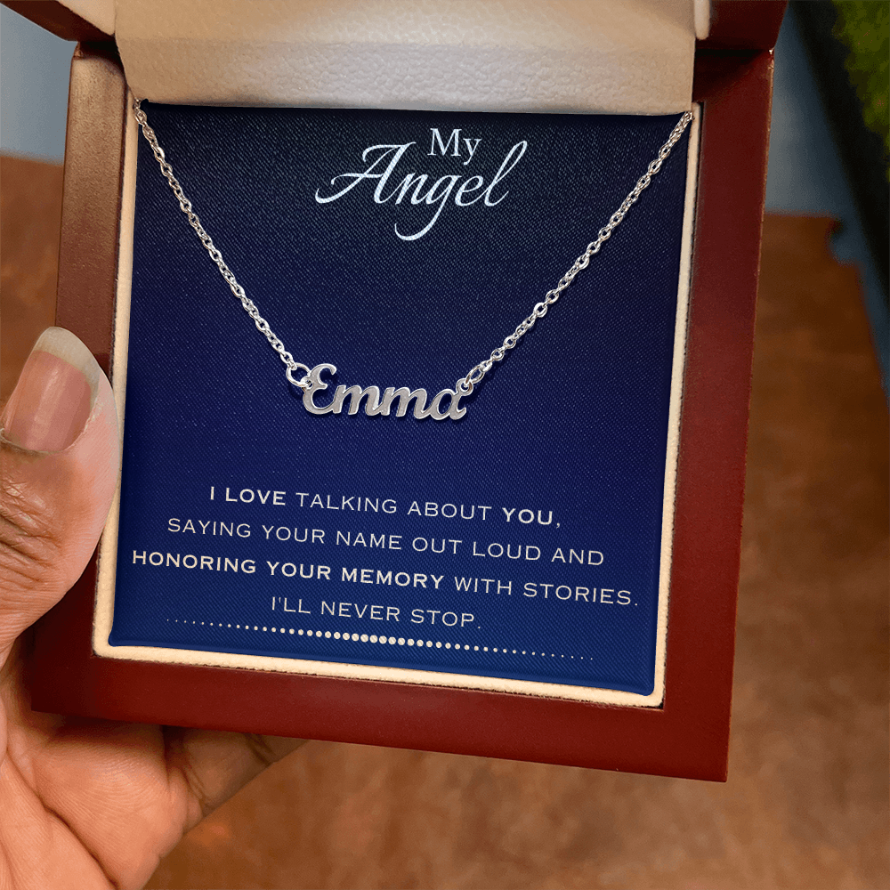 AuroraBellucci™ Memorial Name Necklace