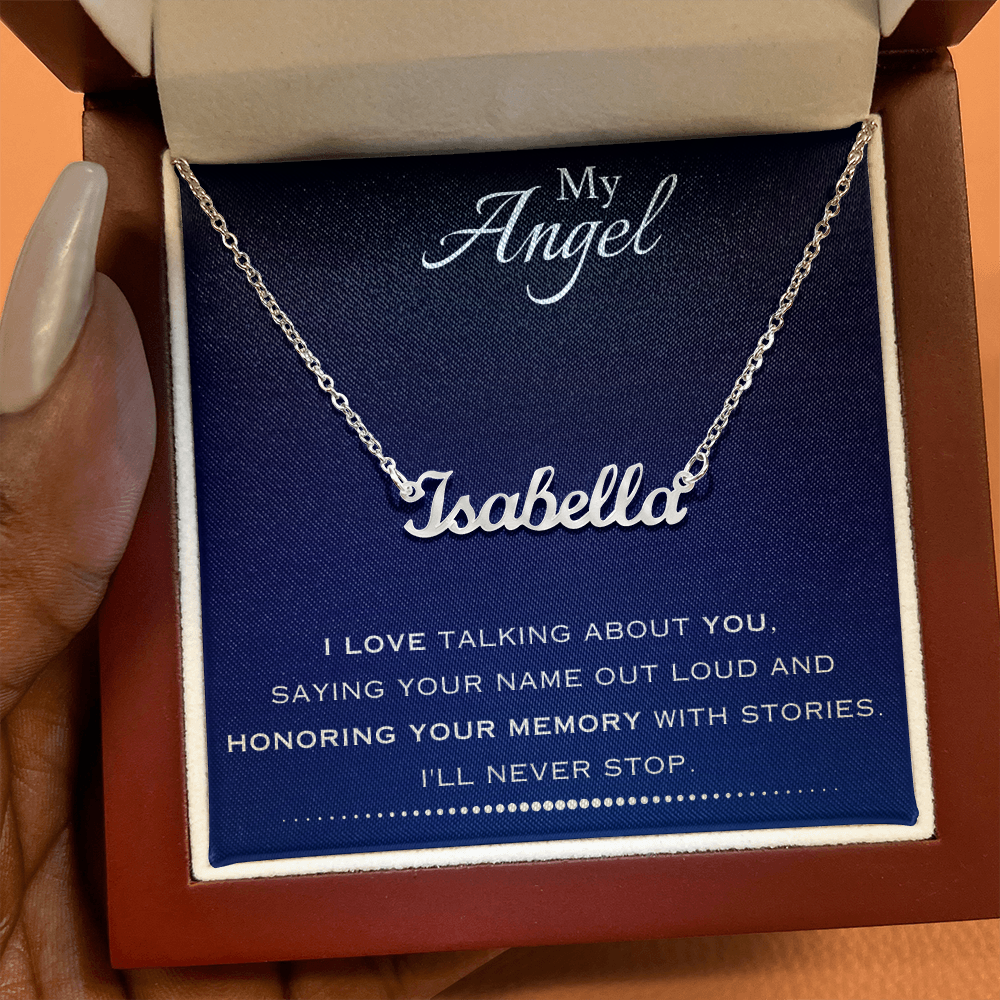 AuroraBellucci™ Memorial Name Necklace