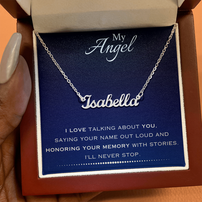 AuroraBellucci™ Memorial Name Necklace