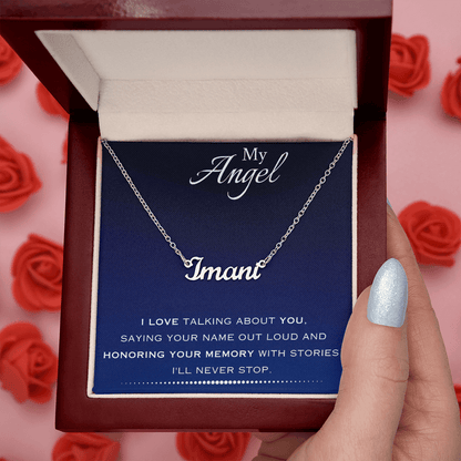 AuroraBellucci™ Memorial Name Necklace