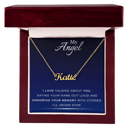 AuroraBellucci™ Memorial Name Necklace