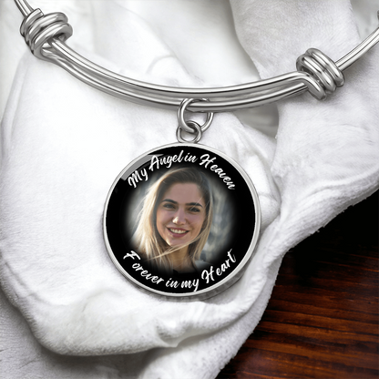 AuroraBellucci™ Memorial My Angel Circle Bangle