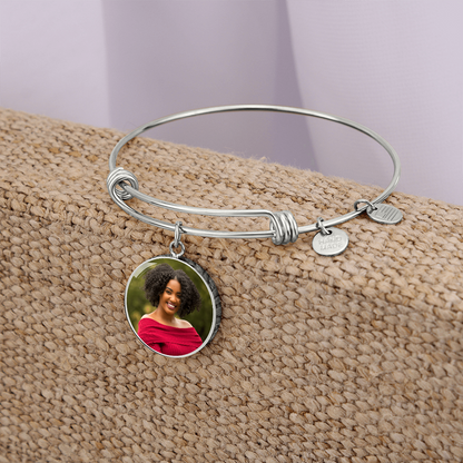 AuroraBellucci™ Memorial Photo Circle Bangle