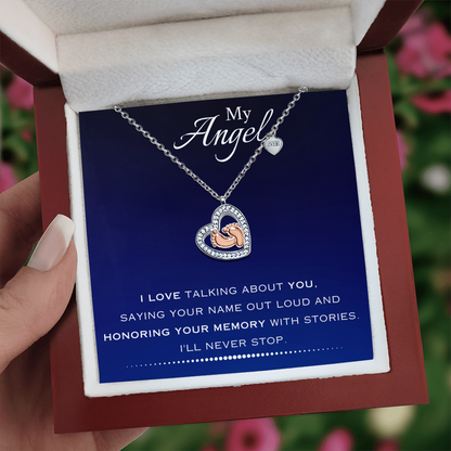 AuroraBellucci™ Memorial Baby Feet Heart Necklace