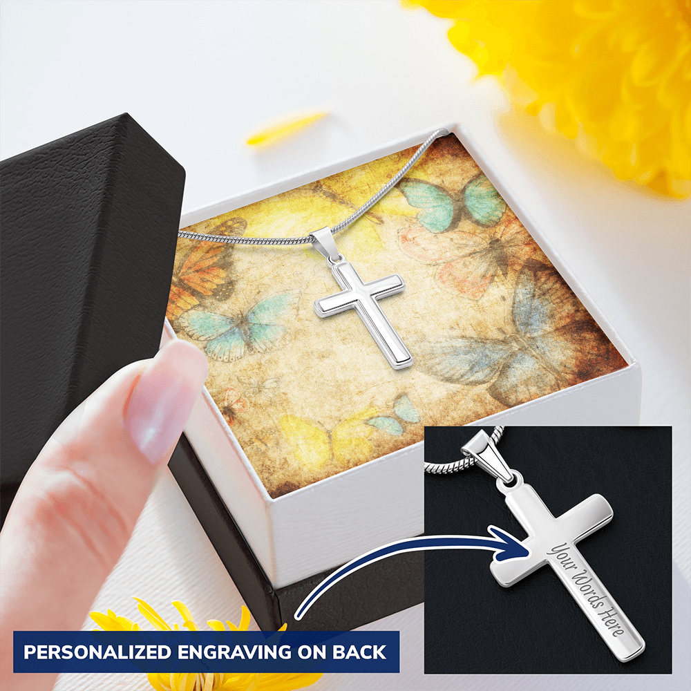 AuroraBellucci™ Memorial Cross Necklace