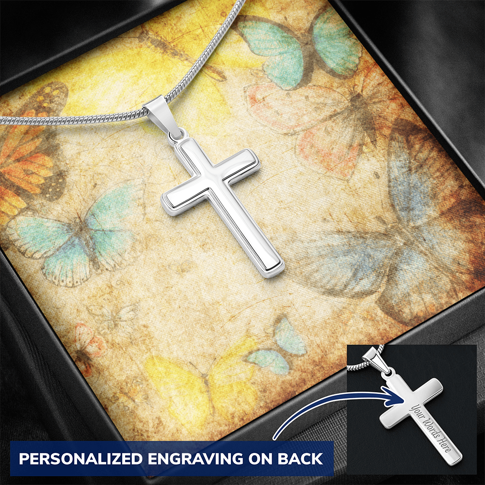 AuroraBellucci™ Memorial Cross Necklace