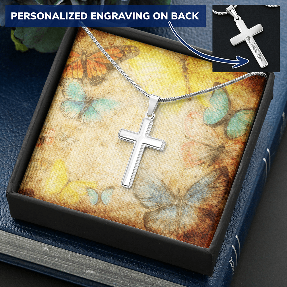 AuroraBellucci™ Memorial Cross Necklace