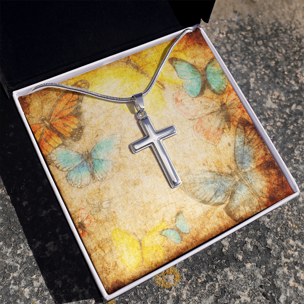 AuroraBellucci™ Memorial Cross Necklace