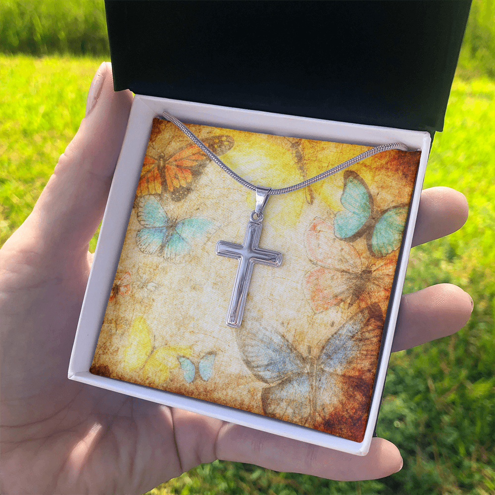 AuroraBellucci™ Memorial Cross Necklace