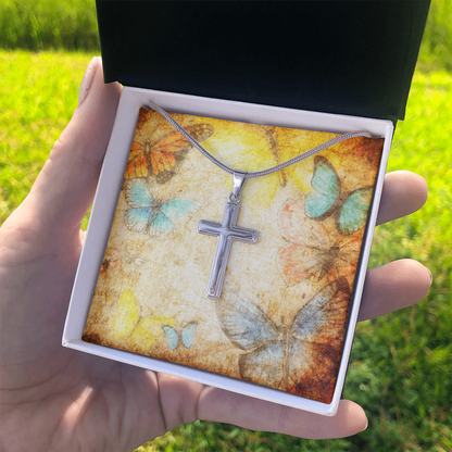 AuroraBellucci™ Memorial Cross Necklace