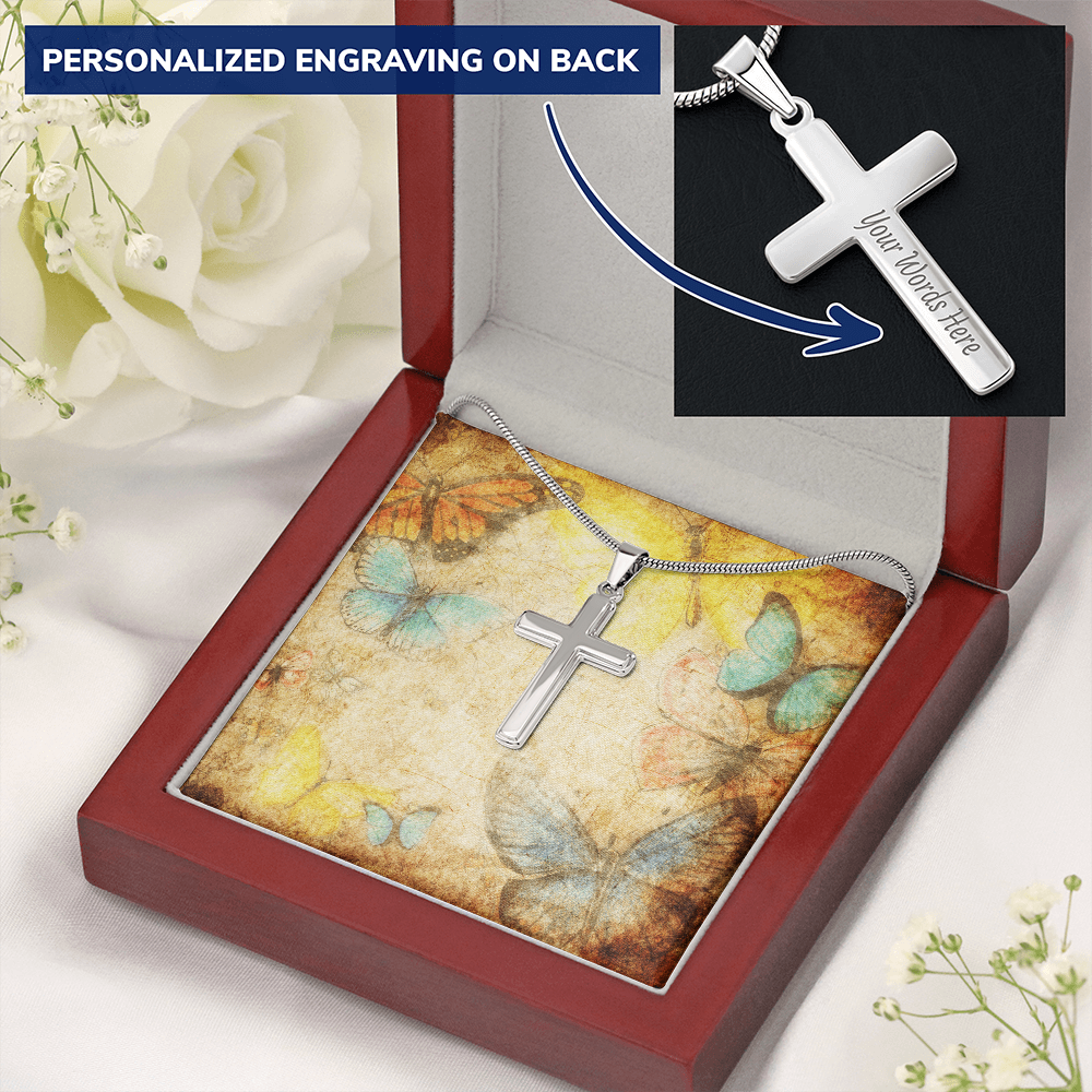 AuroraBellucci™ Memorial Cross Necklace