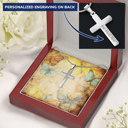 AuroraBellucci™ Memorial Cross Necklace