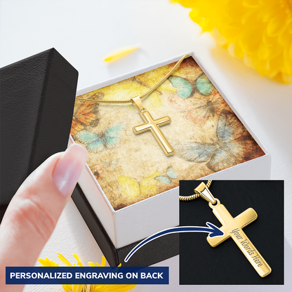 AuroraBellucci™ Memorial Cross Necklace