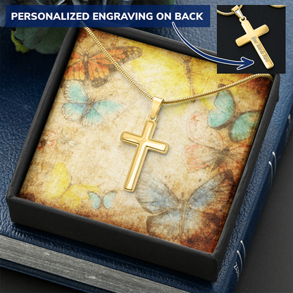 AuroraBellucci™ Memorial Cross Necklace