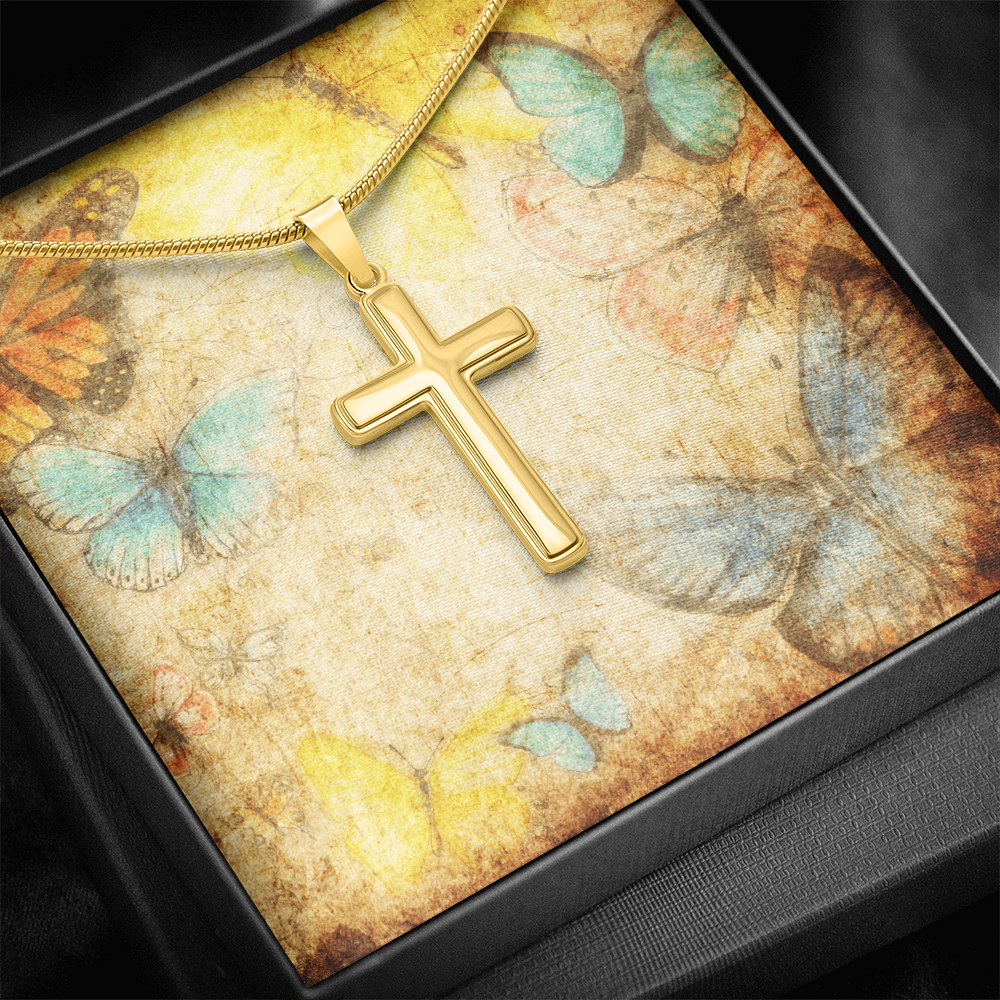 AuroraBellucci™ Memorial Cross Necklace