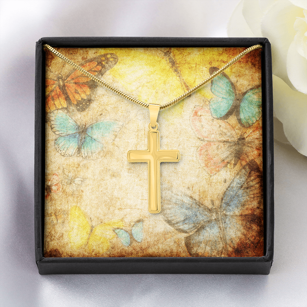 AuroraBellucci™ Memorial Cross Necklace